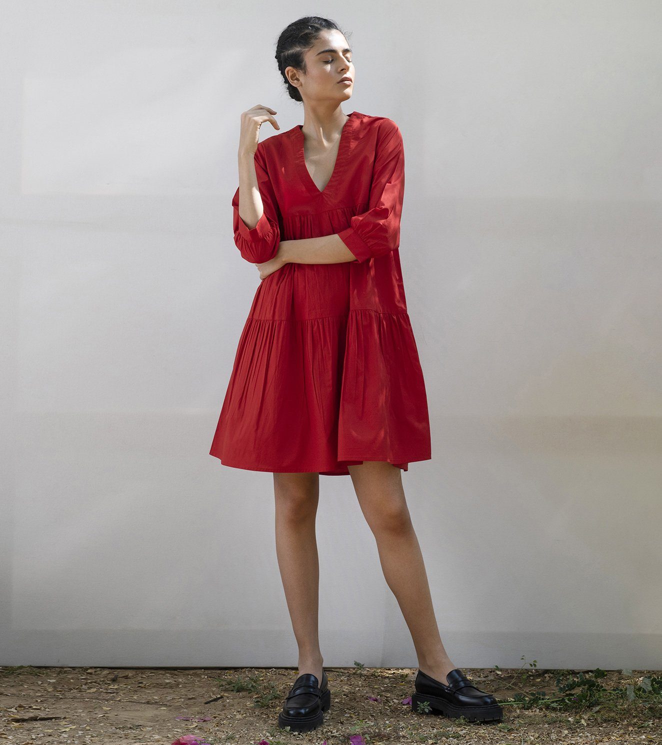 Dusk silk tunic Fashion Sartorial by Swati 