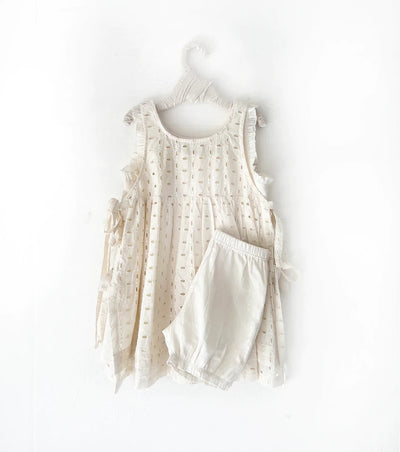 Egg-shell Apron Frock Fashion Khara Kapas Kids