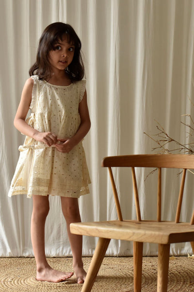 Egg-shell Apron Frock Fashion Khara Kapas Kids