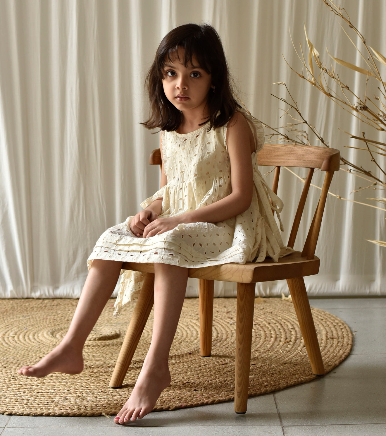 Egg-shell Apron Frock Fashion Khara Kapas Kids