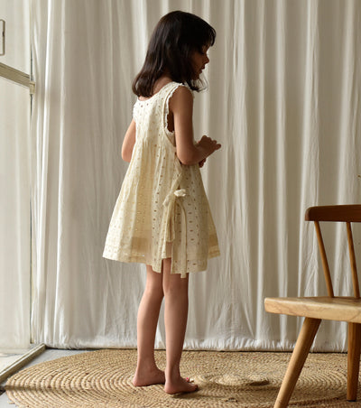Egg-shell Apron Frock Fashion Khara Kapas Kids