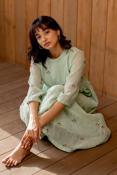 Ekra - Mint Green Fashion Nirjara