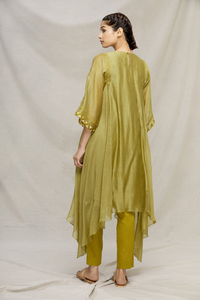 ELEPHANT HAND EMBROIDERED SIDE ASSY KURTA Fashion MYOHO 