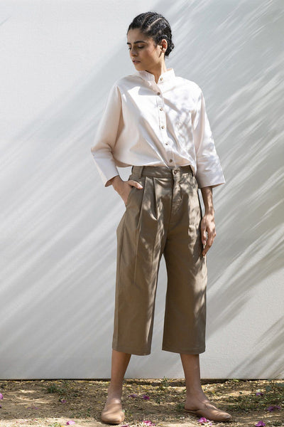 Elm Twig Cropped Trousers Fashion Khara Kapas