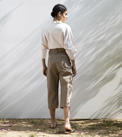 Elm Twig Cropped Trousers Fashion Khara Kapas
