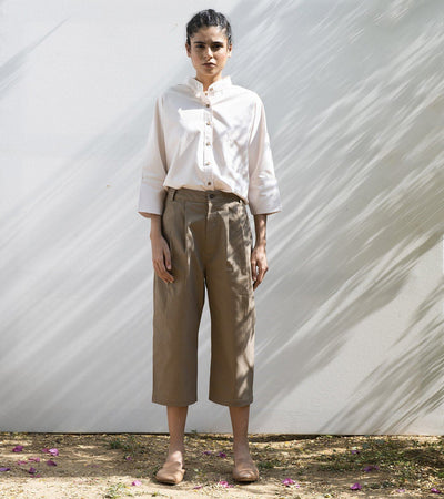 Elm Twig Cropped Trousers Fashion Khara Kapas
