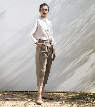 Elm Twig Cropped Trousers Fashion Khara Kapas