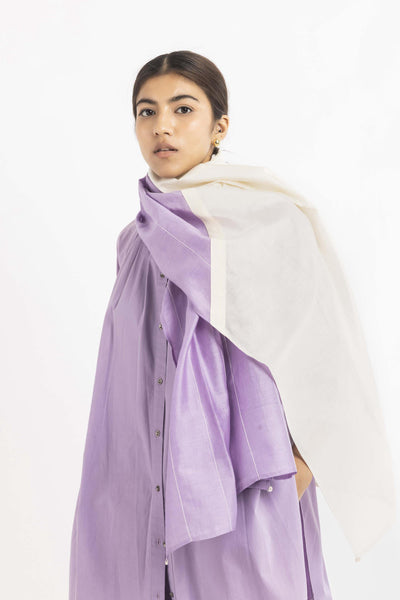 Embroidered Scarf Lavender Fashion THREE
