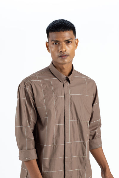 Embroidered Shirt-Cedar Men THREE Men 