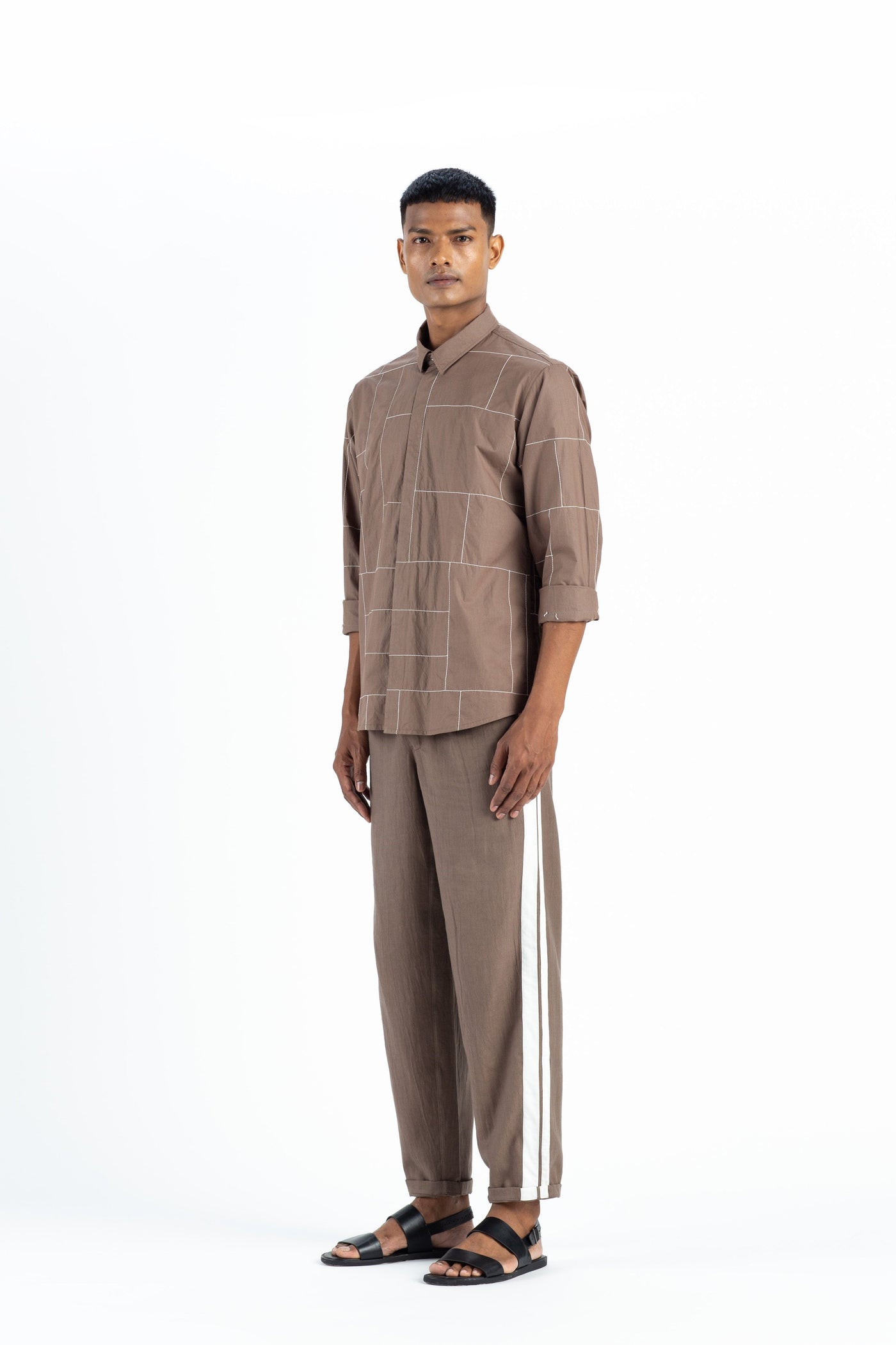 Embroidered Shirt-Cedar Men THREE Men 