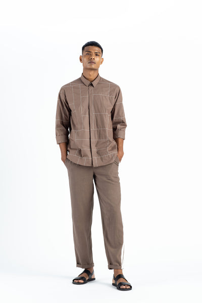 Embroidered Shirt-Cedar Men THREE Men 