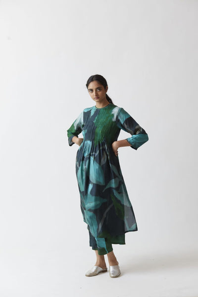 EMERALD SILK KURTA SET Fashion Yam