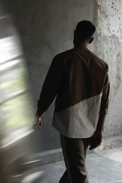 Engineered Back Shirt-Cedar Men THREE Men 