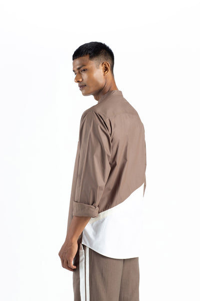 Engineered Back Shirt-Cedar Men THREE Men 