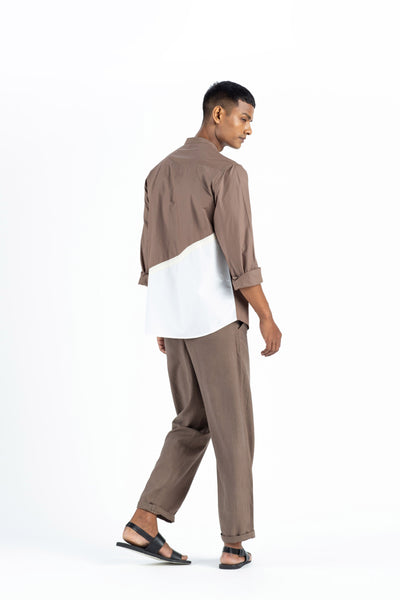 Engineered Back Shirt-Cedar Men THREE Men 
