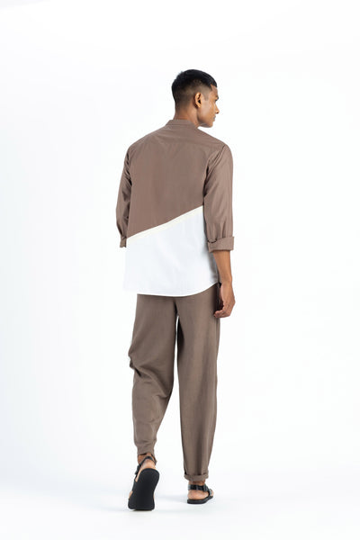 Engineered Back Shirt Co-ord-Cedar Men THREE Men 