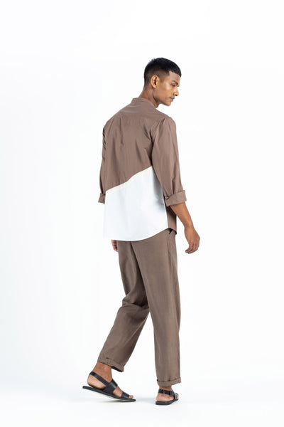 Engineered Back Shirt Co-ord-Cedar Men THREE Men 
