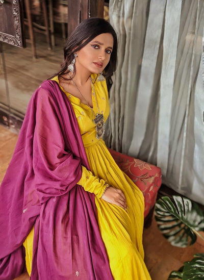 Ezhil Ochre Fashion Juanita 