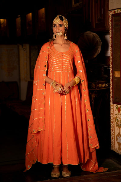 Falak Cotton Kalidaar Farshi Set Fashion Maison Shefali