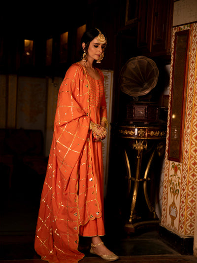 Falak Cotton Kalidaar Farshi Set Fashion Maison Shefali