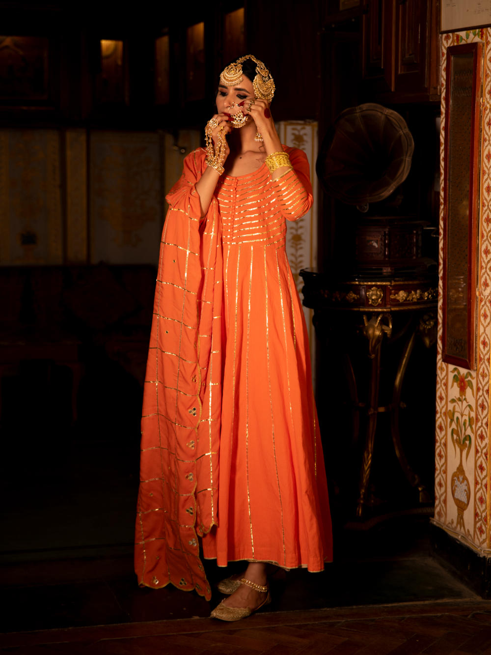Falak Cotton Kalidaar Farshi Set Fashion Maison Shefali