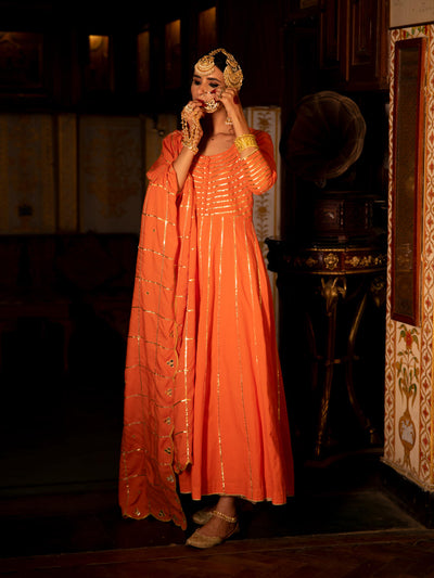 Falak Cotton Kalidaar Farshi Set Fashion Maison Shefali