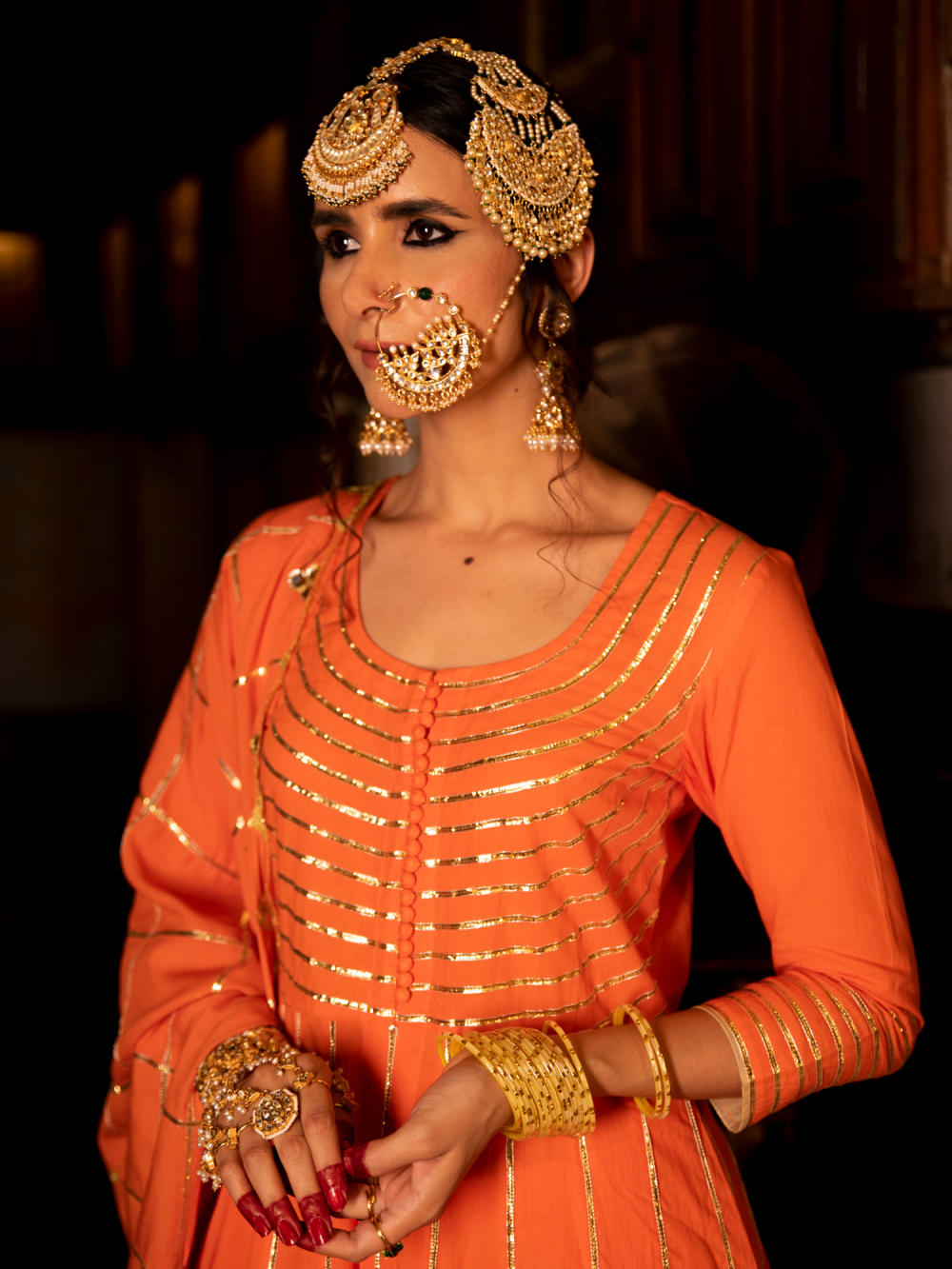 Falak Cotton Kalidaar Farshi Set Fashion Maison Shefali