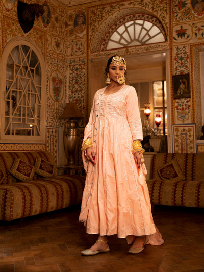 Falak - Gulaal Cotton Kalidaar Farshi Set Fashion Maison Shefali