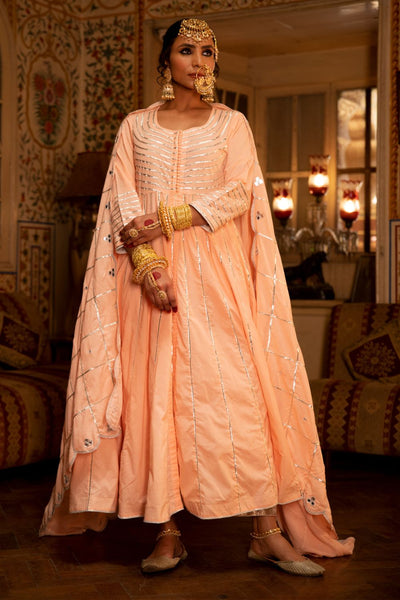 Falak - Gulaal Cotton Kalidaar Farshi Set Fashion Maison Shefali