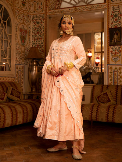 Falak - Gulaal Cotton Kalidaar Farshi Set Fashion Maison Shefali