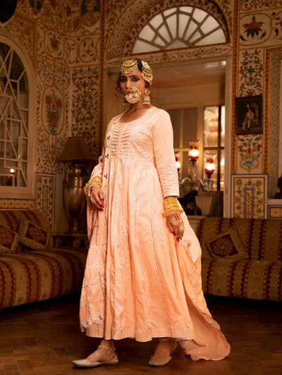Falak - Gulaal Cotton Kalidaar Farshi Set Fashion Maison Shefali