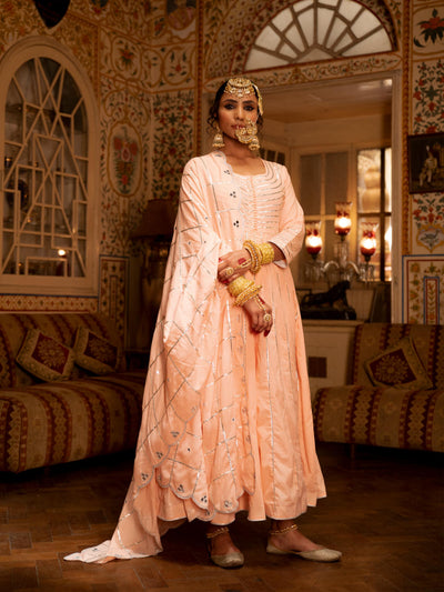 Falak - Gulaal Cotton Kalidaar Farshi Set Fashion Maison Shefali