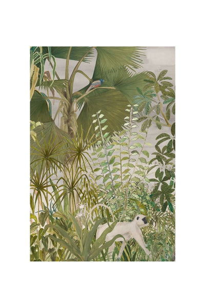 FAN PALM WITH MALABAR TROGON | ART PRINT Art Tilla 