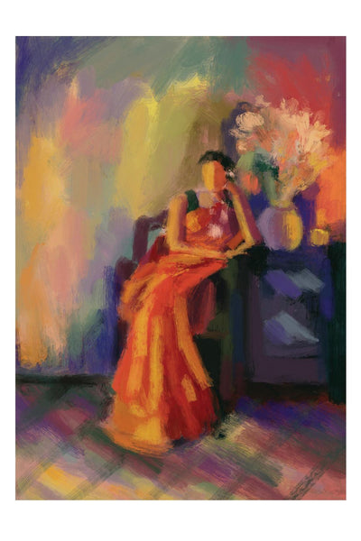 Fauvist Portrait 2 Art Namrata Kumar