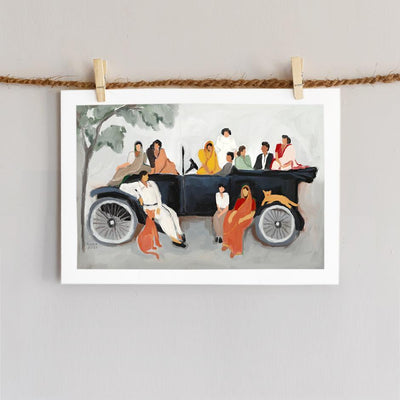 First Car in Town Art Richa Kashelkar