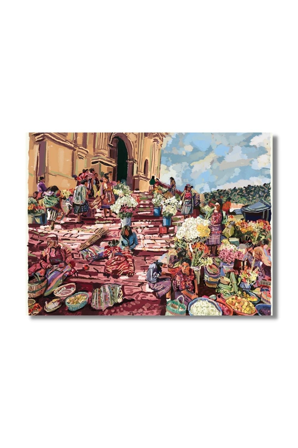 Flower Sellers of Chichi Market Art Namrata Kumar