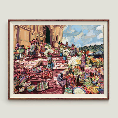 Flower Sellers of Chichi Market Art Namrata Kumar