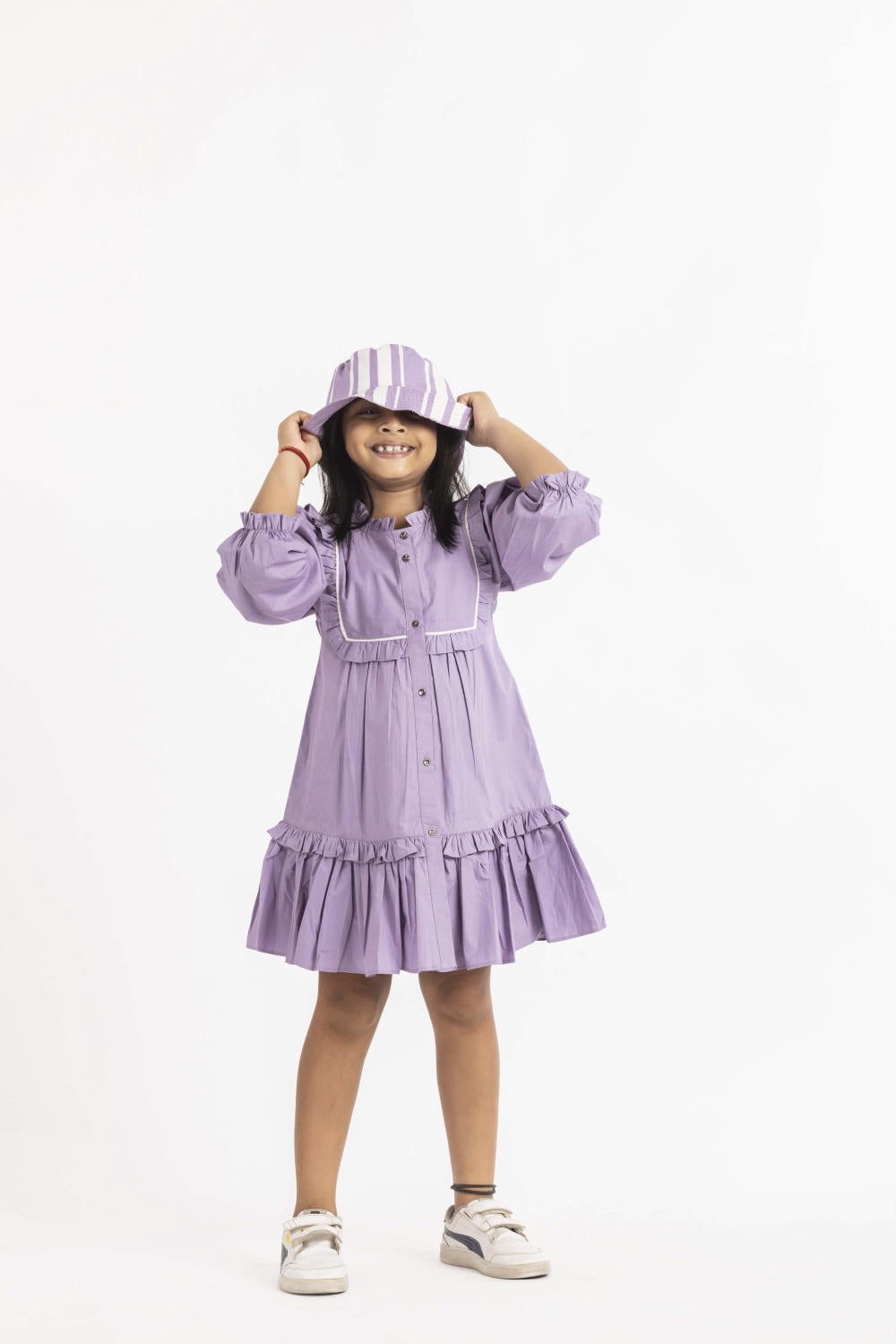 Frill Dress Lavender Kids THREE Kids 