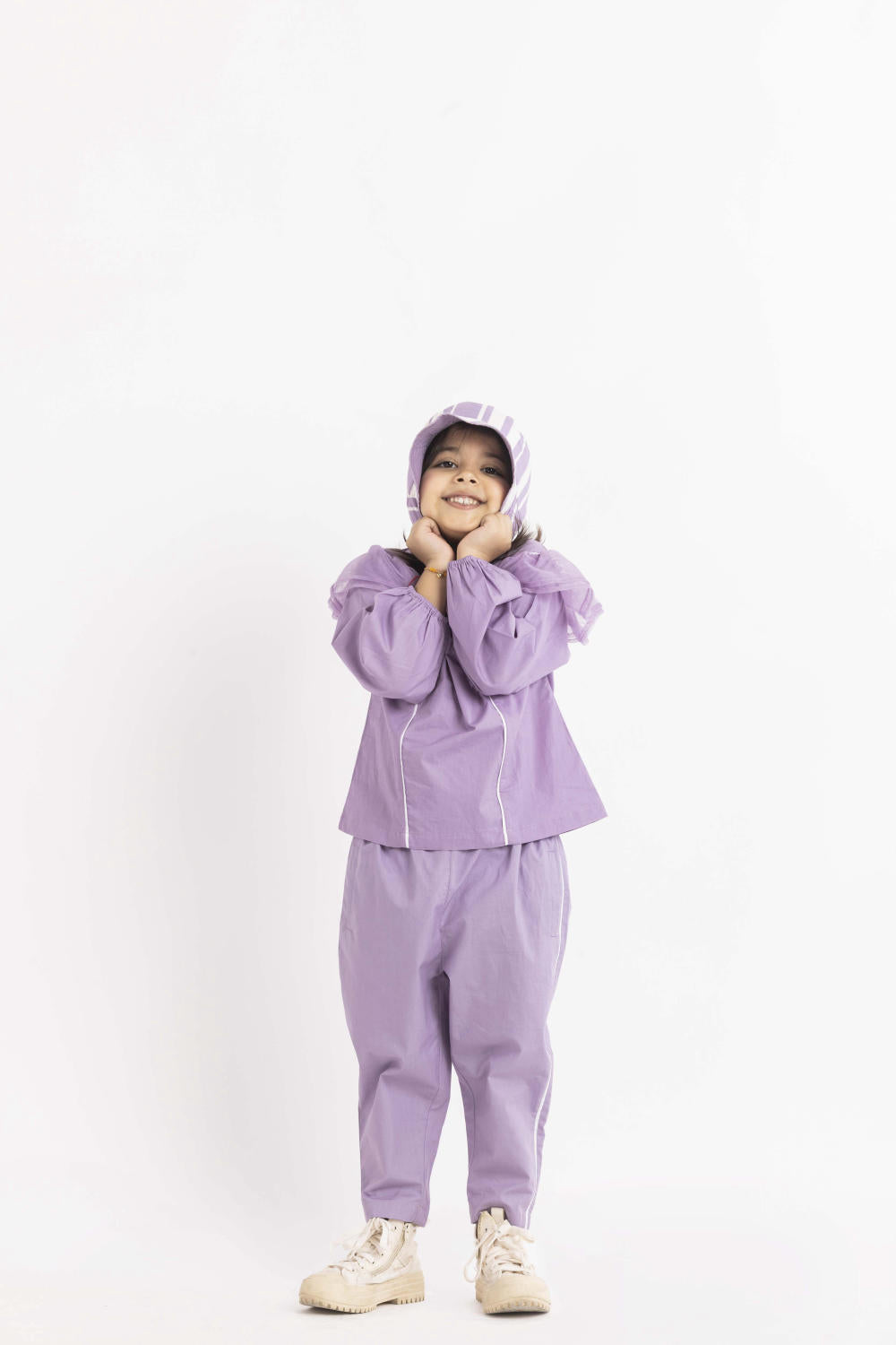 Frill Top Co-ord Lavender Kids THREE Kids 