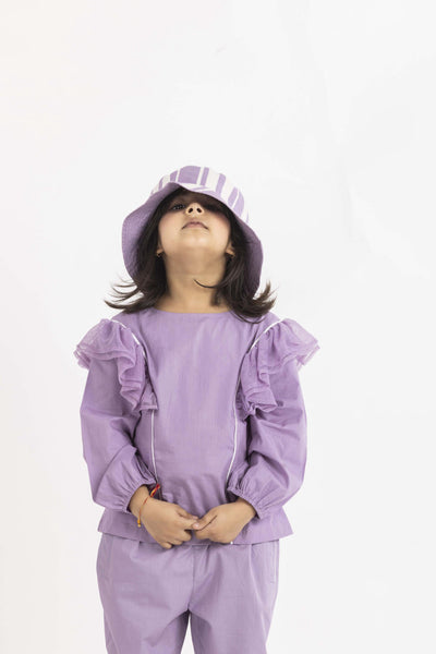 Frill Top Co-ord Lavender Kids THREE Kids 