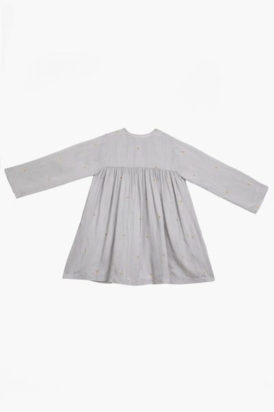 GATHER NECK DRESS-GREY Kids THREE Kids 