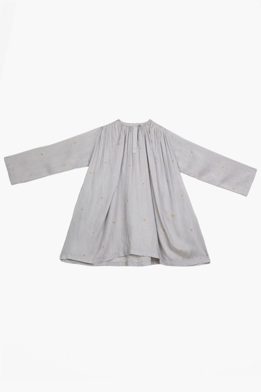 GATHER NECK DRESS-GREY Kids THREE Kids 
