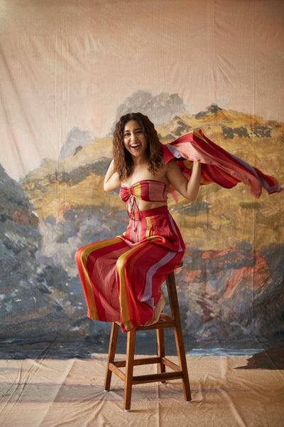 GRAMMI Fashion Yam XS Bralette-Pant Set