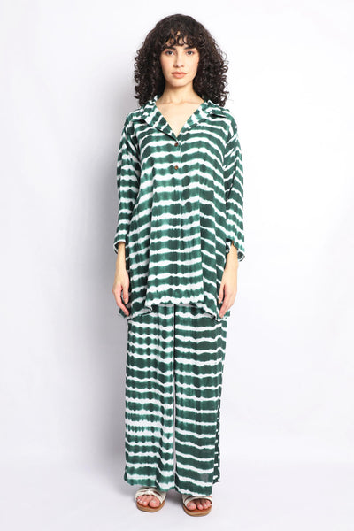 GREEN SHIBORI BREEZY CO-ORD SET Fashion The Pot Plant