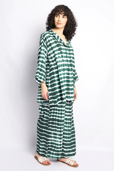 GREEN SHIBORI BREEZY CO-ORD SET Fashion The Pot Plant