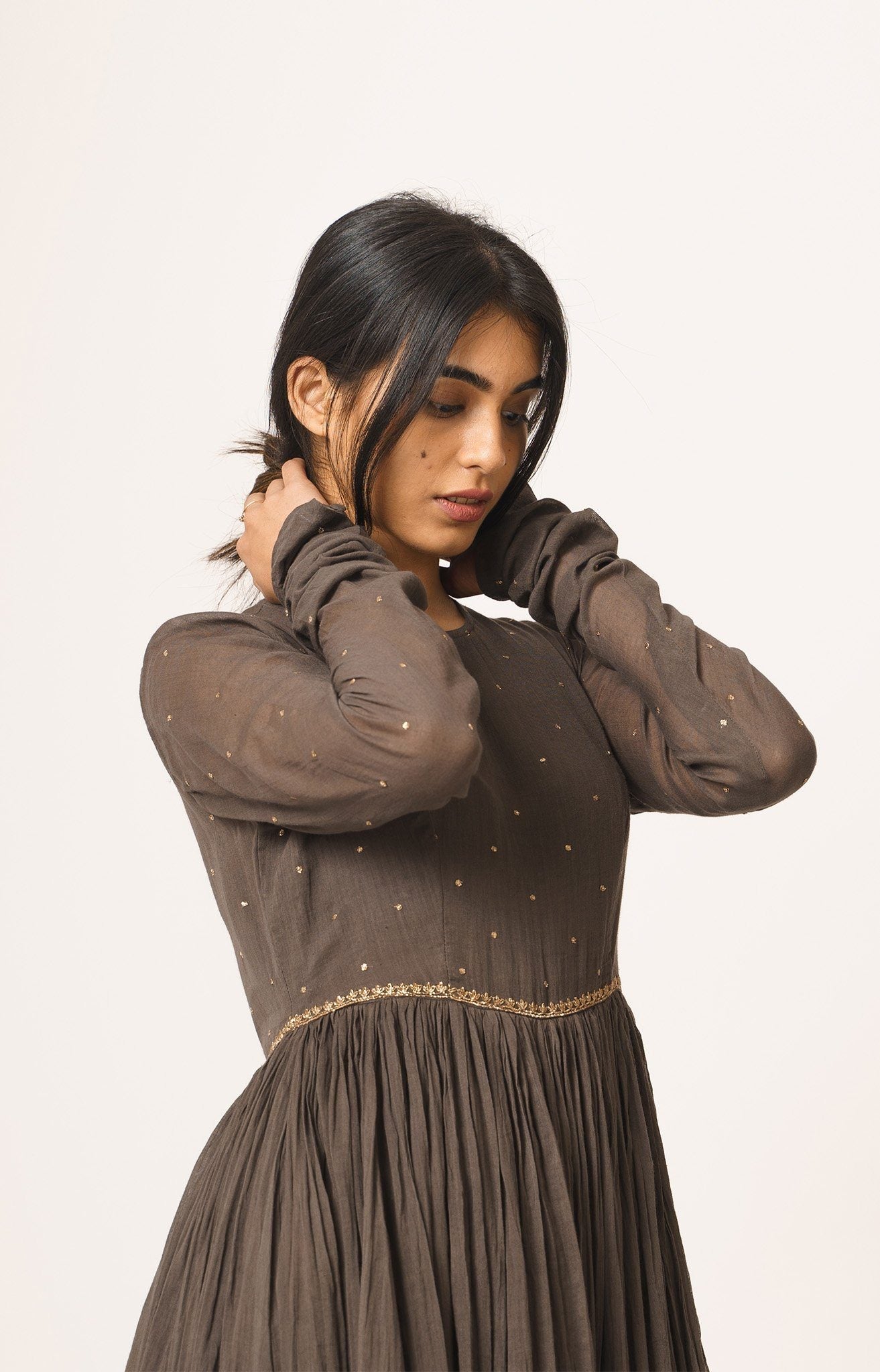 Grey Aayat Anarkali Fashion DOT