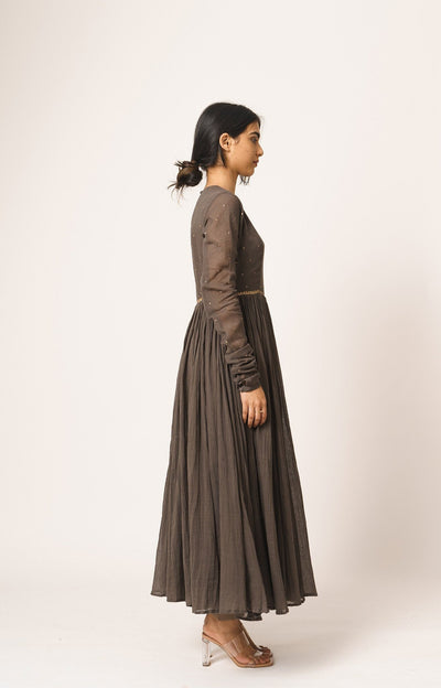 Grey Aayat Anarkali Fashion DOT