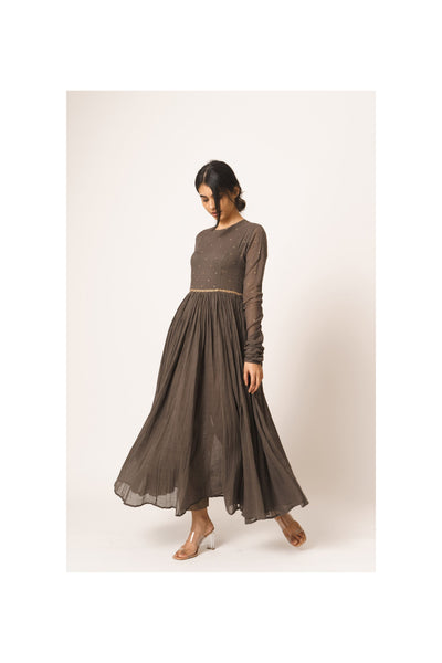 Grey Aayat Anarkali Fashion DOT