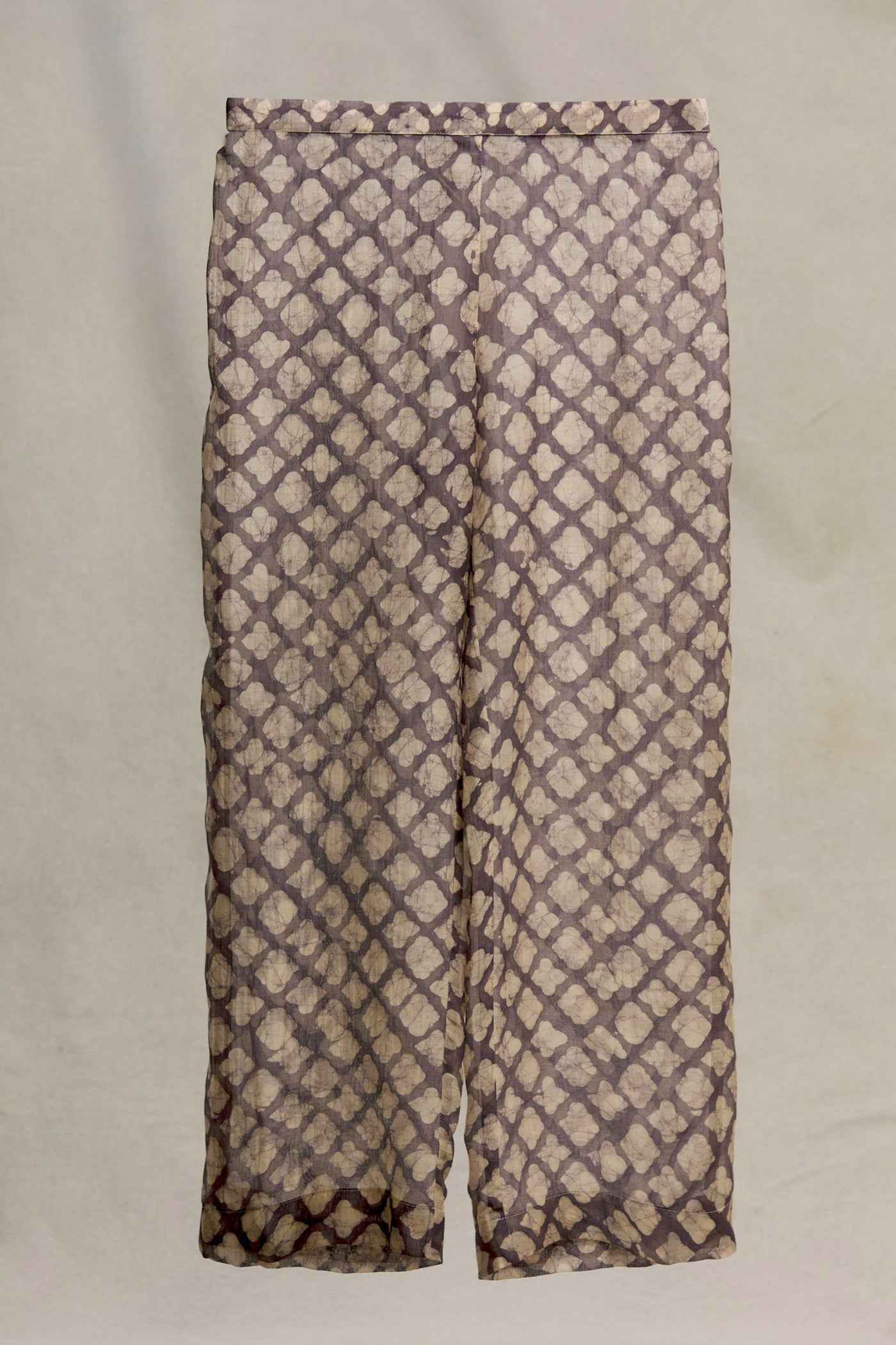 GREY BATIK PLANT TUCK KURTA WITH BOAT NECK AND BULLION HAND EMBROIDERY Fashion MYOHO 