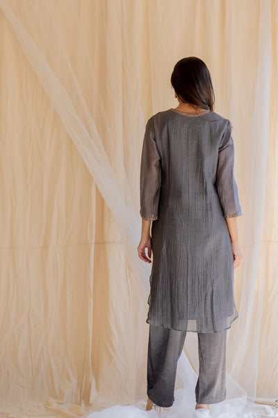 Grey Gul Seedh Kurta Fashion Nirjara